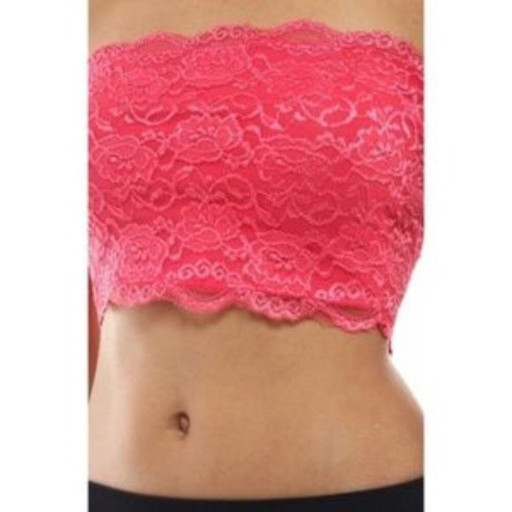 Bozzolo Bundle of 2 Floral Lace Scalloped Trim Bandeaus - Picture 4 of 6